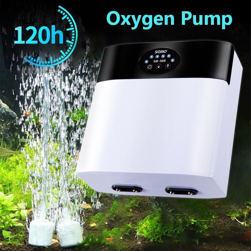 Power Luchtpomp Compressor Voor Aquarium Aquarium Accessoires Draagbare Uitlaat Usb Opladen Ultra Stille Zuurstof Pomp