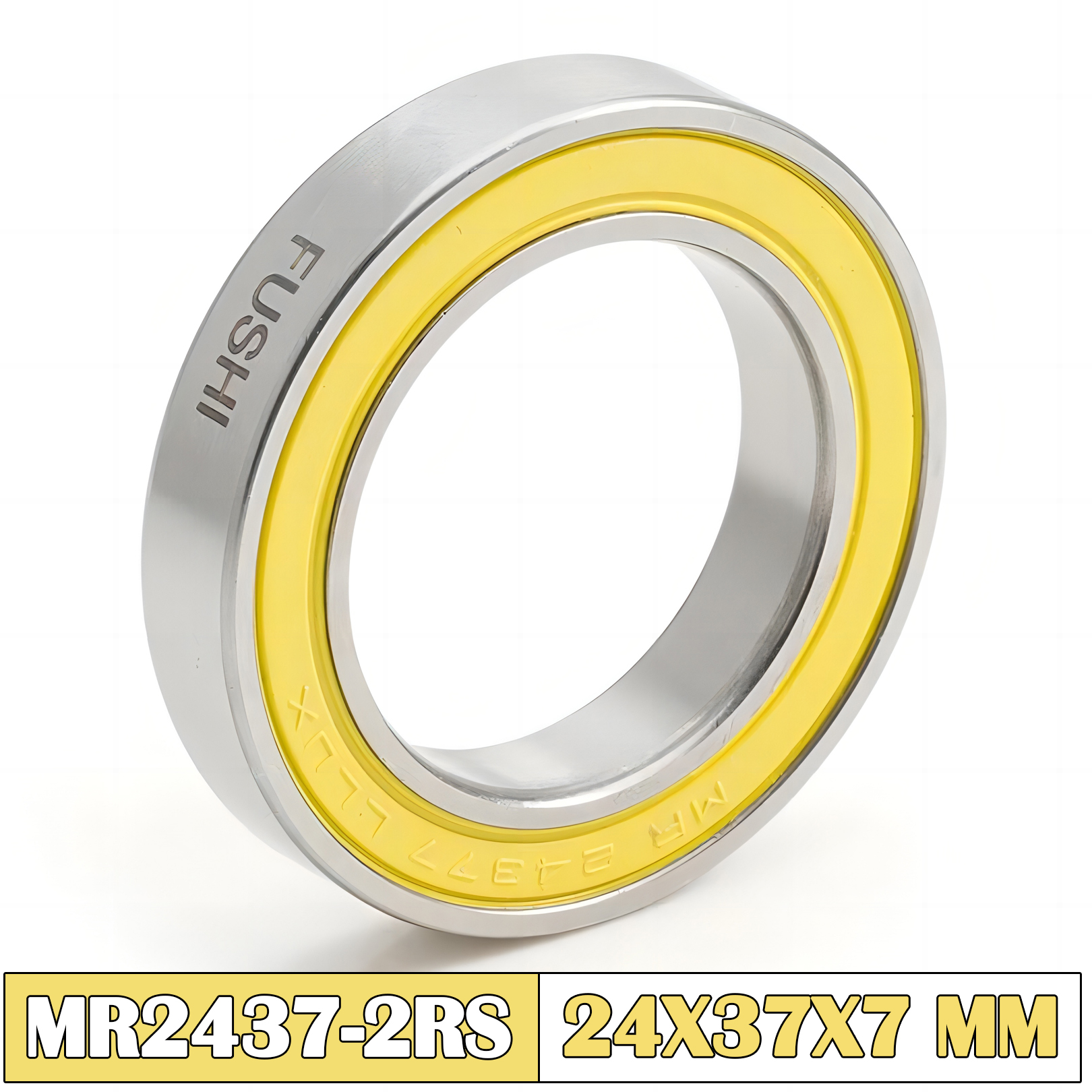 Rodamiento de MR2437-2RS para bicicleta, 24x37x7mm, 1 ud., ABEC-3, MR 24377 RS, BB90, 24, 37, 7 rodamientos de bolas de cerámica