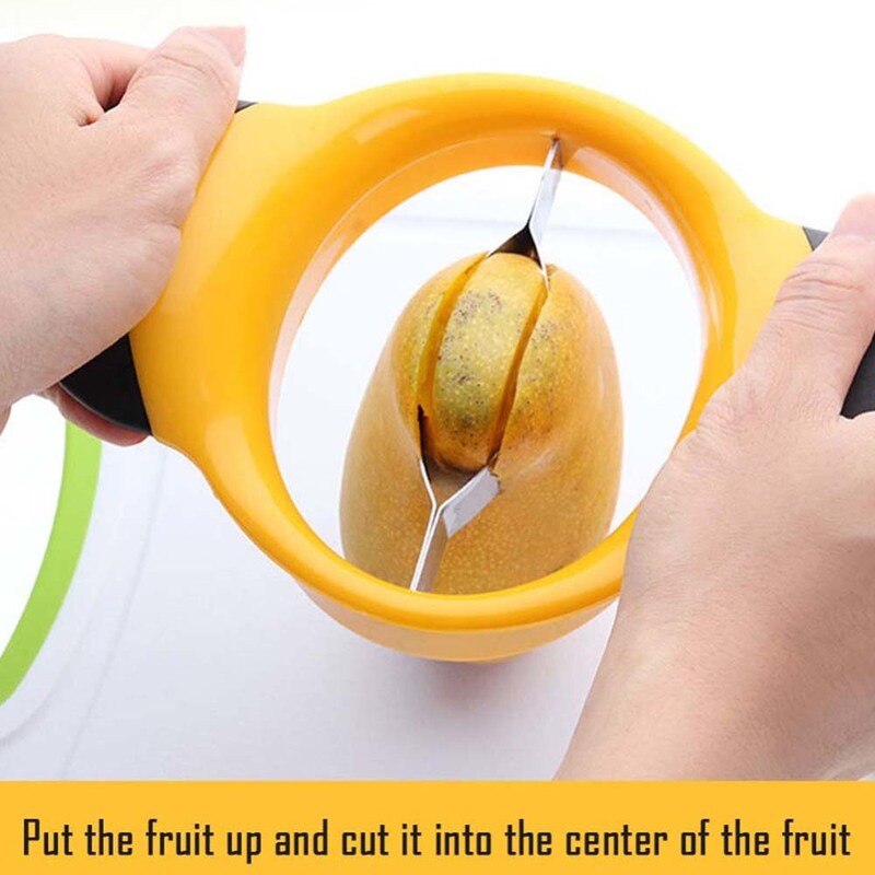 Coupe-mangue en acier inoxydable coupe | Coupe-mangue coupe créative séparateur de mangue fruits Gadget de cuisine, accessoires articles de cuisine 1 pièce