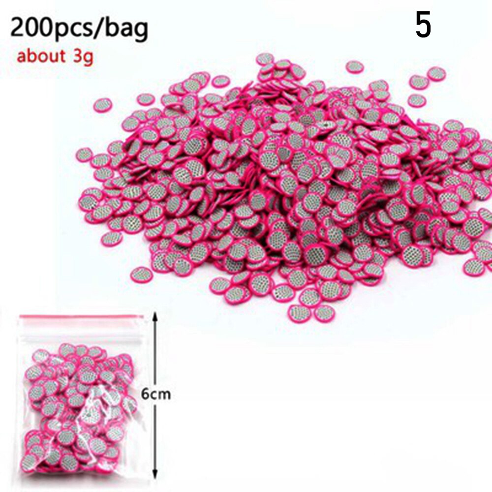 200pcs Frutta Bead Pendenti e Ciondoli per Slime Accessori Birichino Decorazione FAI DA TE Aggiunta in Melma Clound Sabbia Giocattolo di Riempimento Scintillio Chiaro set: 05