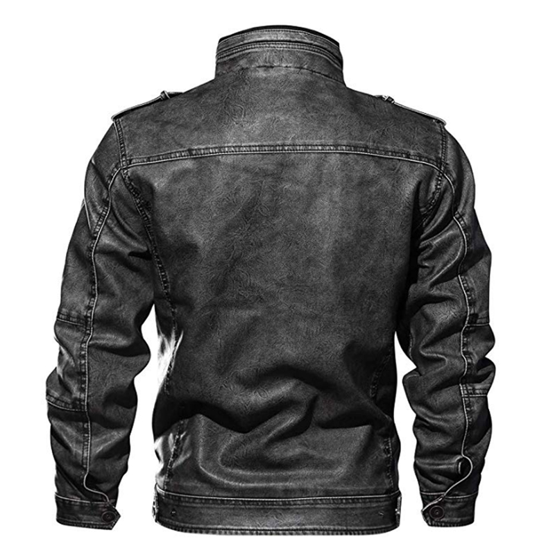 männer Neue Stickerei Motor- Leder Jacke Männer lässig Winter Baseball PU Vlies Jacken Mantel Dünne Lederjacke Männer