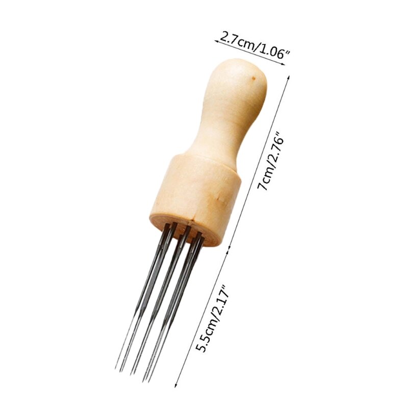 DIY Felting Needle with Eight Needles Tool Craft Wool Felt Stitch Punch Handle