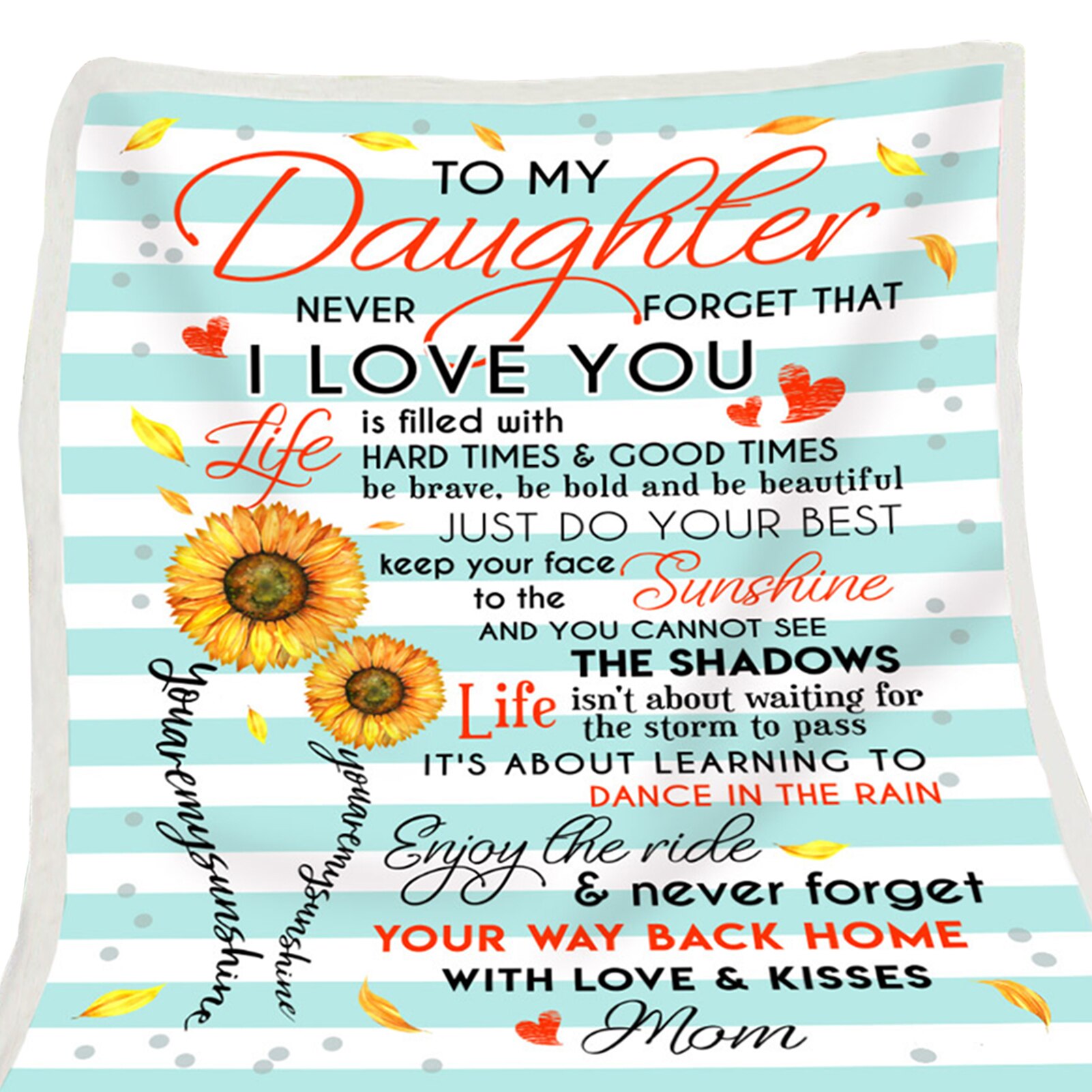 Sleeping Living Room Throw Blanket Envelope Print Winter Bedroom Washable Birthday With Inspirational Message Cozy Warm: A / 130x150cm