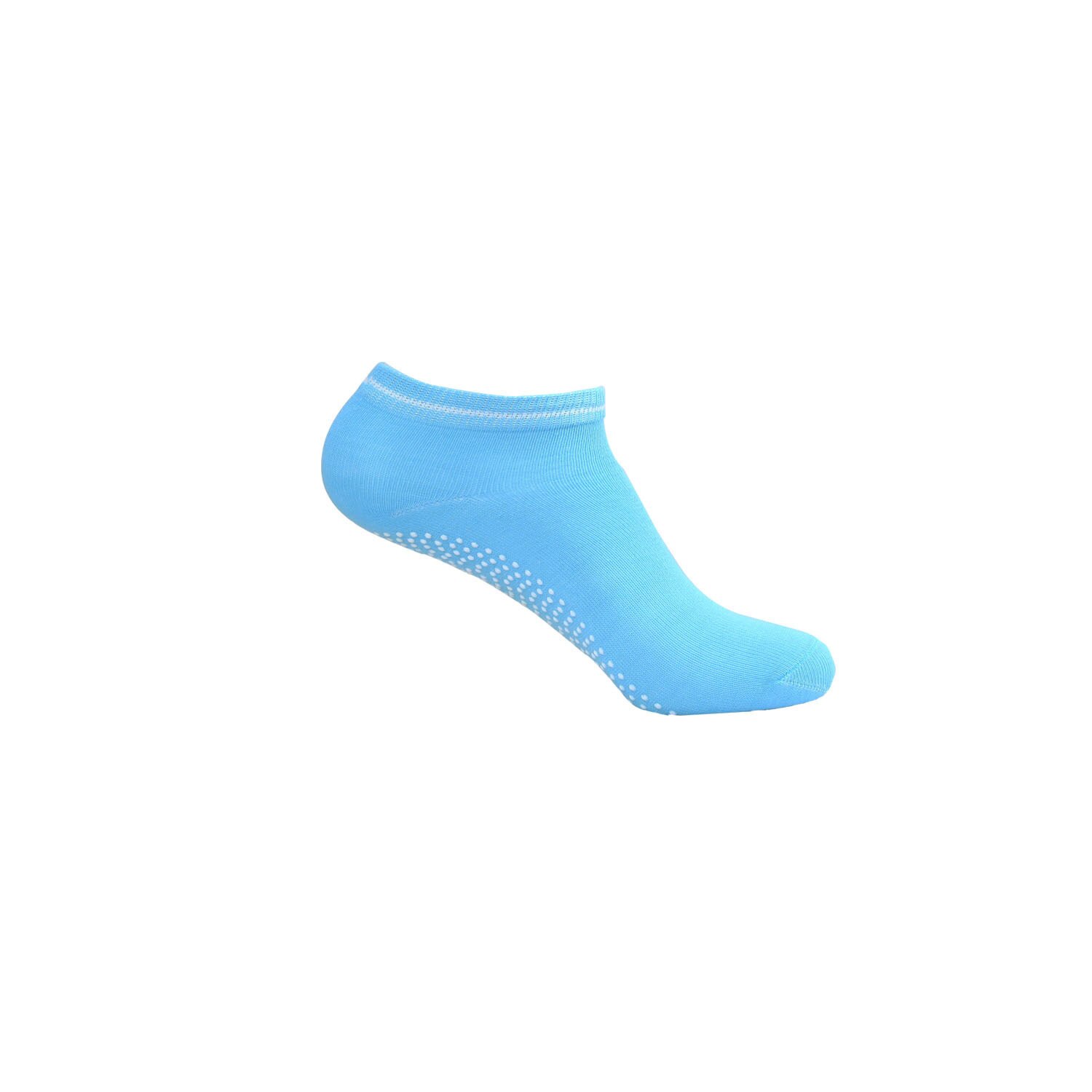 Chaussettes de Yoga pour femmes, lot de 4, antidérapantes, pour Ballet, Trampoline, gymnastique: Blue 