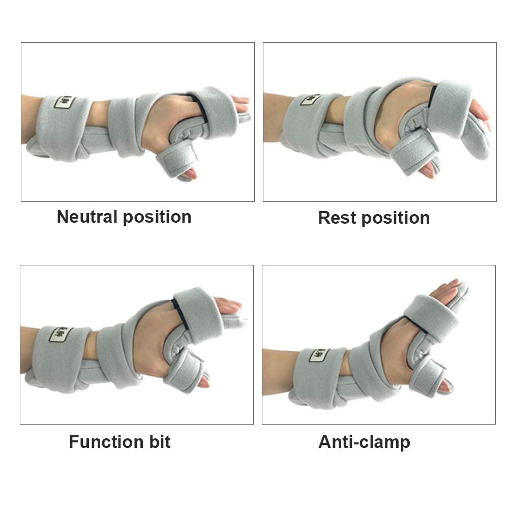 Finger splint hand handleden fraktur fast finger corrector splint gamla människor stroke hemiplegic rehabilitering träningsutrustning
