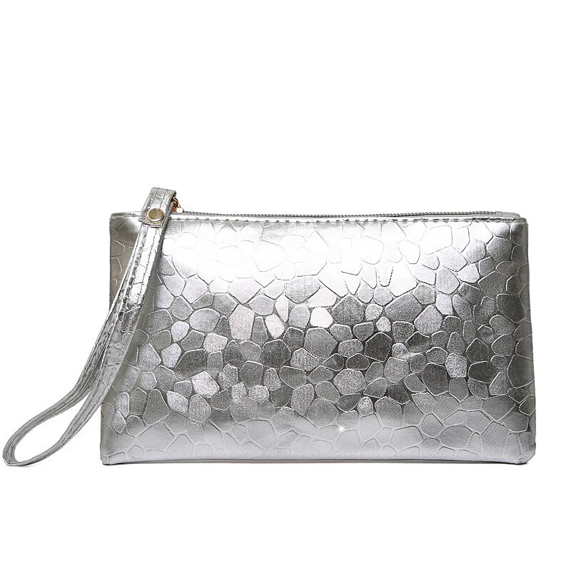 Doux portefeuille en cuir synthétique polyuréthane pour Huawei P30 P20 Pro Lite Honneur 20 Cas Sangle PU En Cuir Sac À Main pour iPhone XS Max XR 7 8 Plus X Couverture: Silver