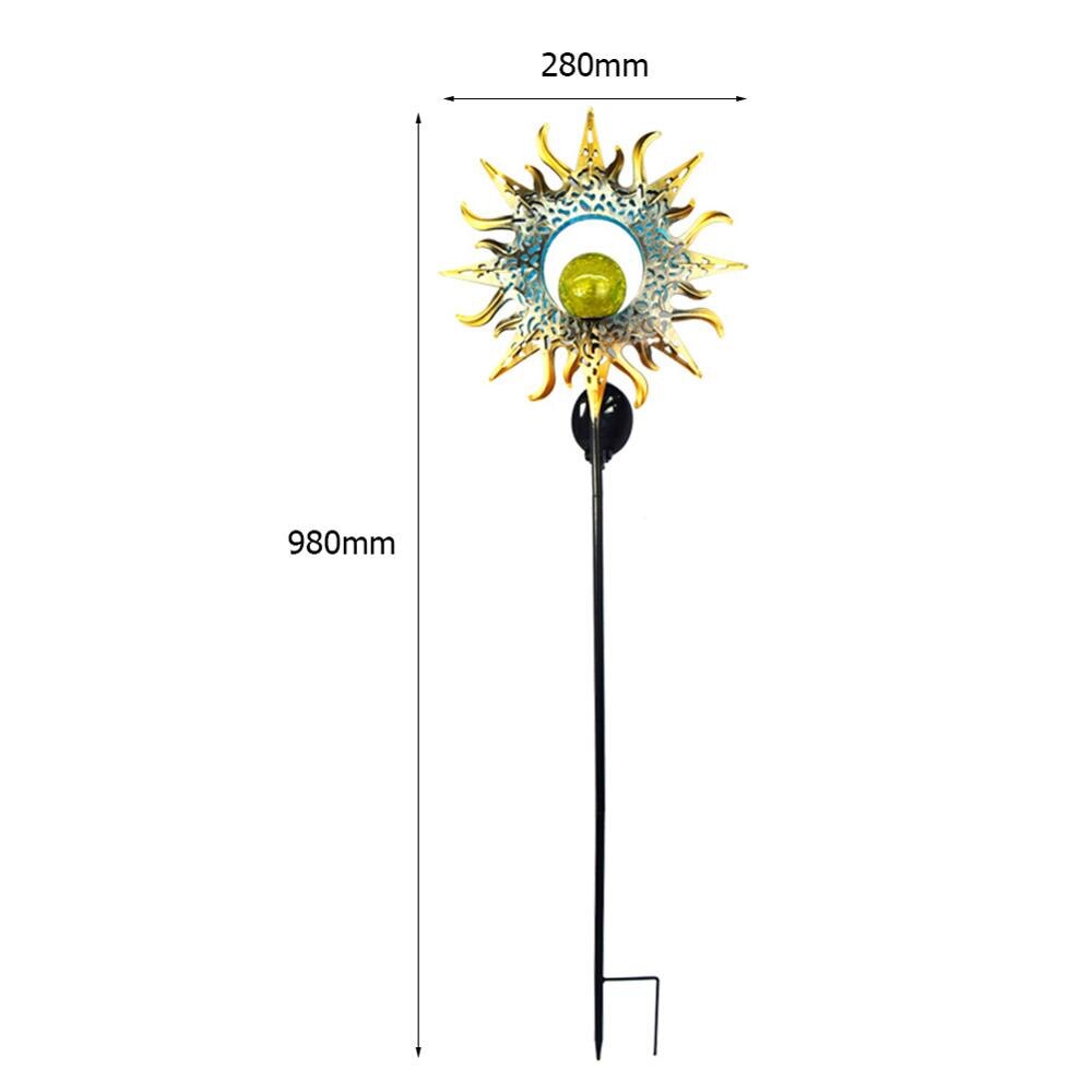 Solar Led Vlam Licht Waterdicht Retro Ijzer Tuin Gazon Lamp Outdoor Tuin Landschap Decor Verlichting Zon Maan Vlam: 03