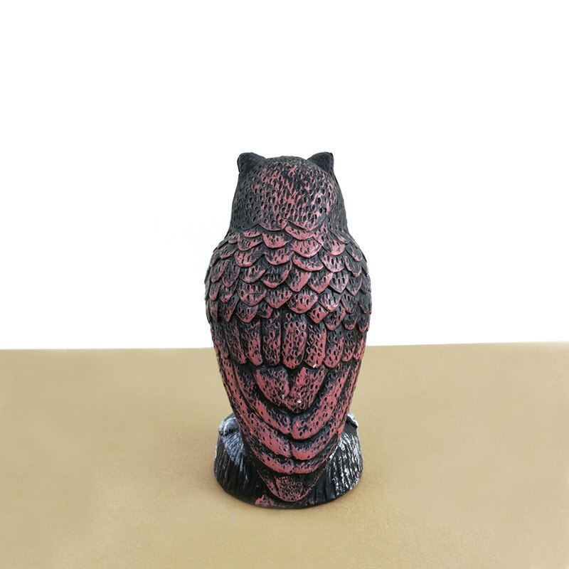 Plastic simulation animal garden scare bird repeller PE blow molding garden decoration owl Garden Ornament