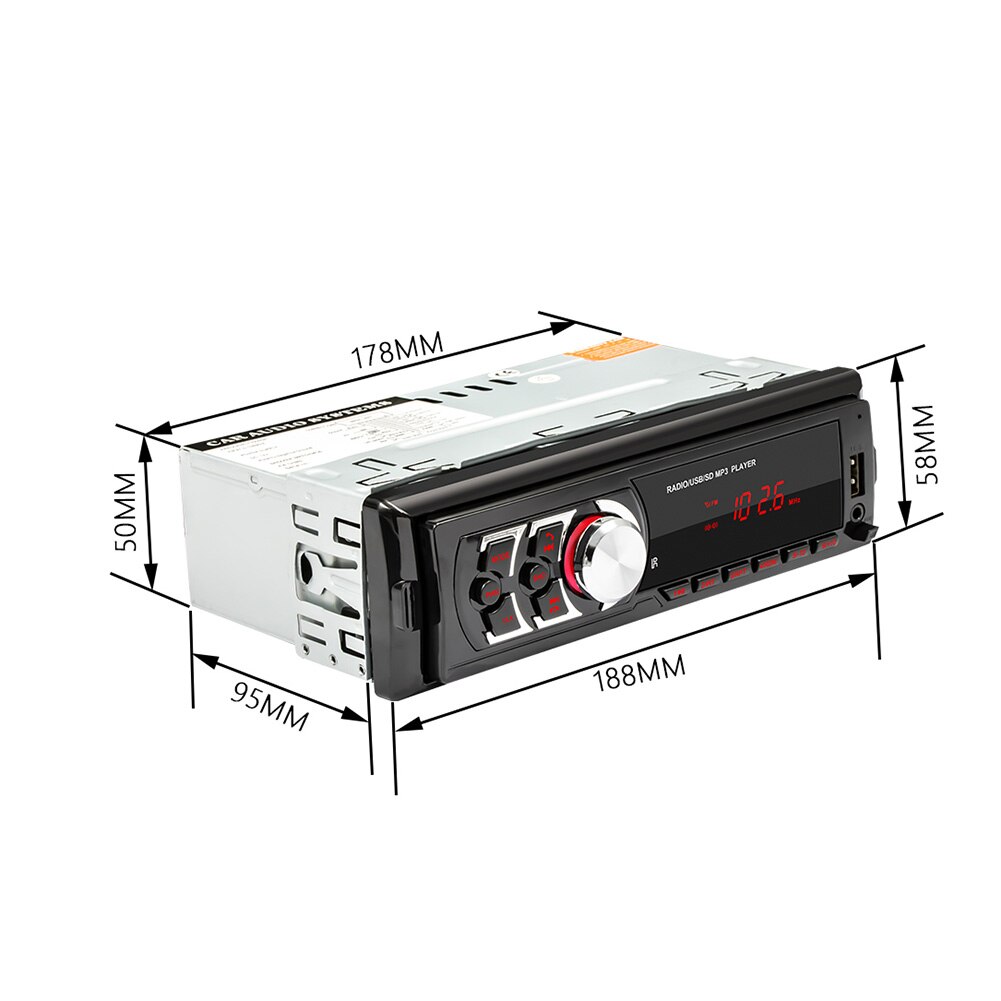 LCD Screen Car MP3 Player 1781E Car Radio Bluetooth Autoradio Aux Input Receiver 12V Stereo MP3 Player Car Radio