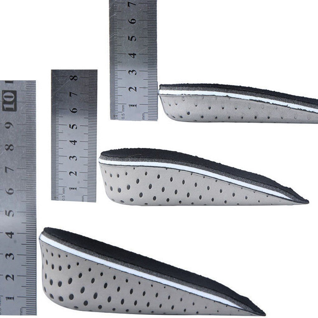 1 paar 2 cm hoogteverhogende inlegzolen, die je schoenen meer hoogte kunnen geven, comfortabel, ademend, voor mannen en vrouwen (2 cm