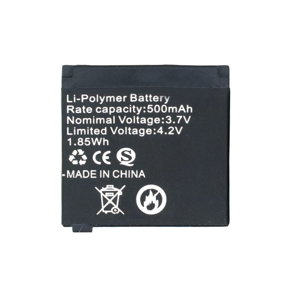 Postiman para reloj inteligente Q18, batería de litio recargable de 500mAh y 3,7 V, batería de polímero de litio de repuesto