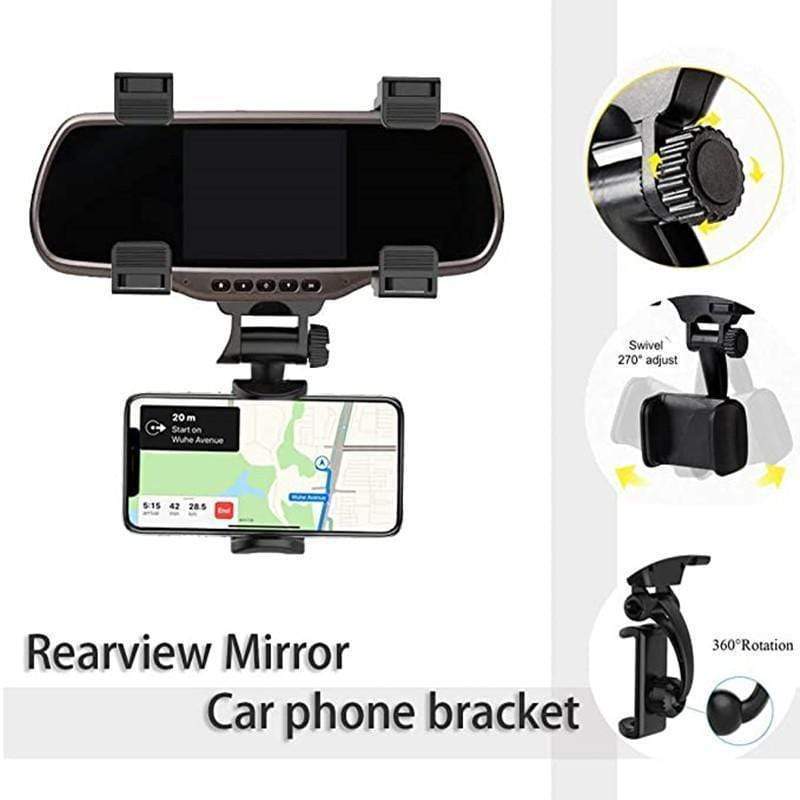 Auto Achteruitkijkspiegel Telefoon Houder Houder Universal Air Vent Mount Mobiele Ondersteuning Smartphone Gps Stand Voor Seat Beugel In Auto
