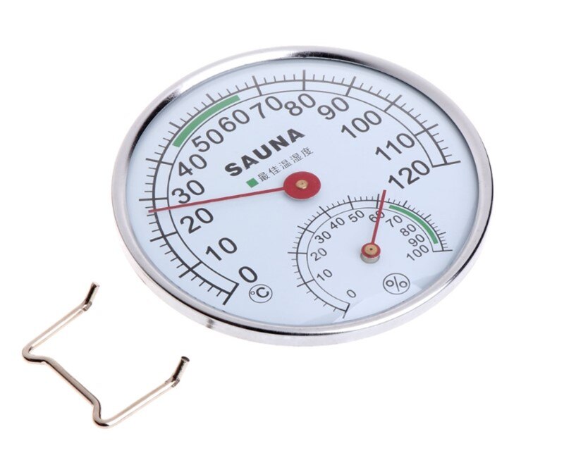 Rvs Thermometer Hygrometer voor Sauna Temperatuur Vochtigheid Meter thermometer