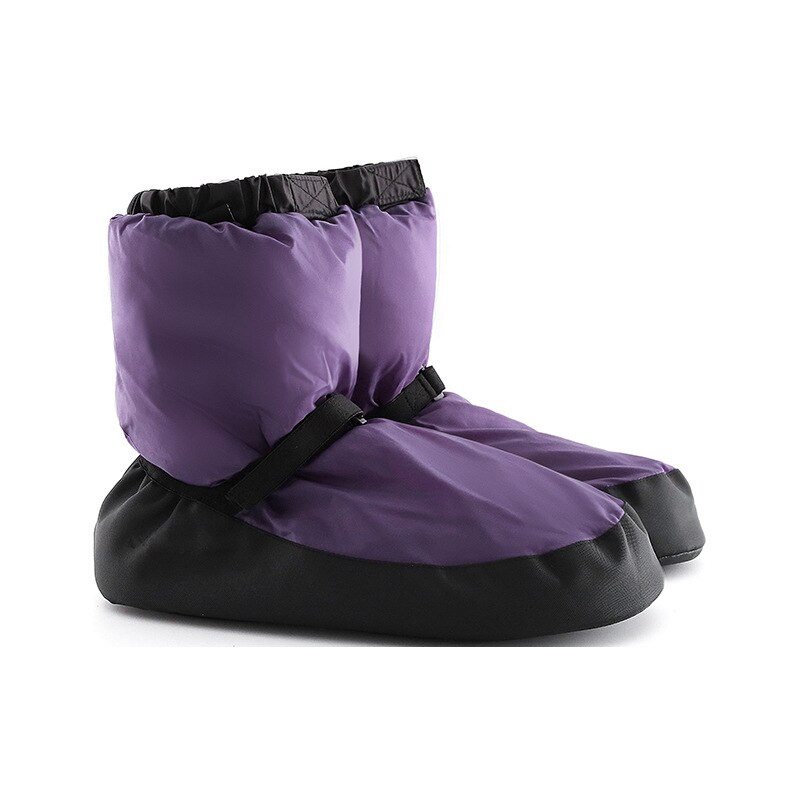 Winter Ballet Dansen Schoenen Volwassenen Zwart Paars Katoen Warm-Up Oefeningen Warmer Ballerina Warm-Up Boot Meisjes Ballet schoenen: Purple / L(40-43)