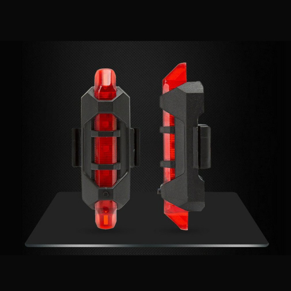 Luces de tráfico de bicicleta de montaña luces intermitentes para montar en bicicleta luces de carga Usb luces de advertencia traseras luces traseras de bicicleta de noche luces traseras