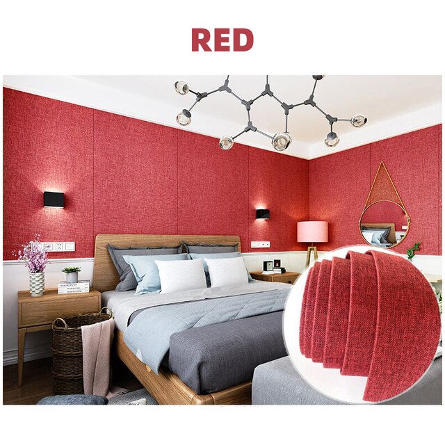 Soft Wall Panel Self-adhesive Wall Cloth Soft Package Decoration 3D Wallpaper Hotel TV Background Bedroom Wall Stickers: 02