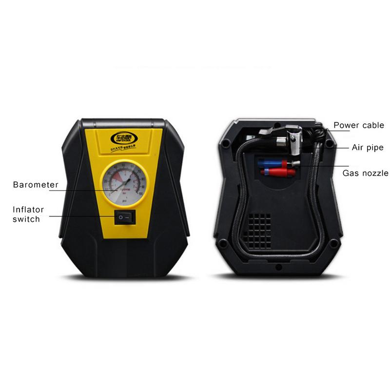 Digital Tire Inflator 12V Digital Car Tyre Inflator Electric Air Compressor Automatic Portable Pump