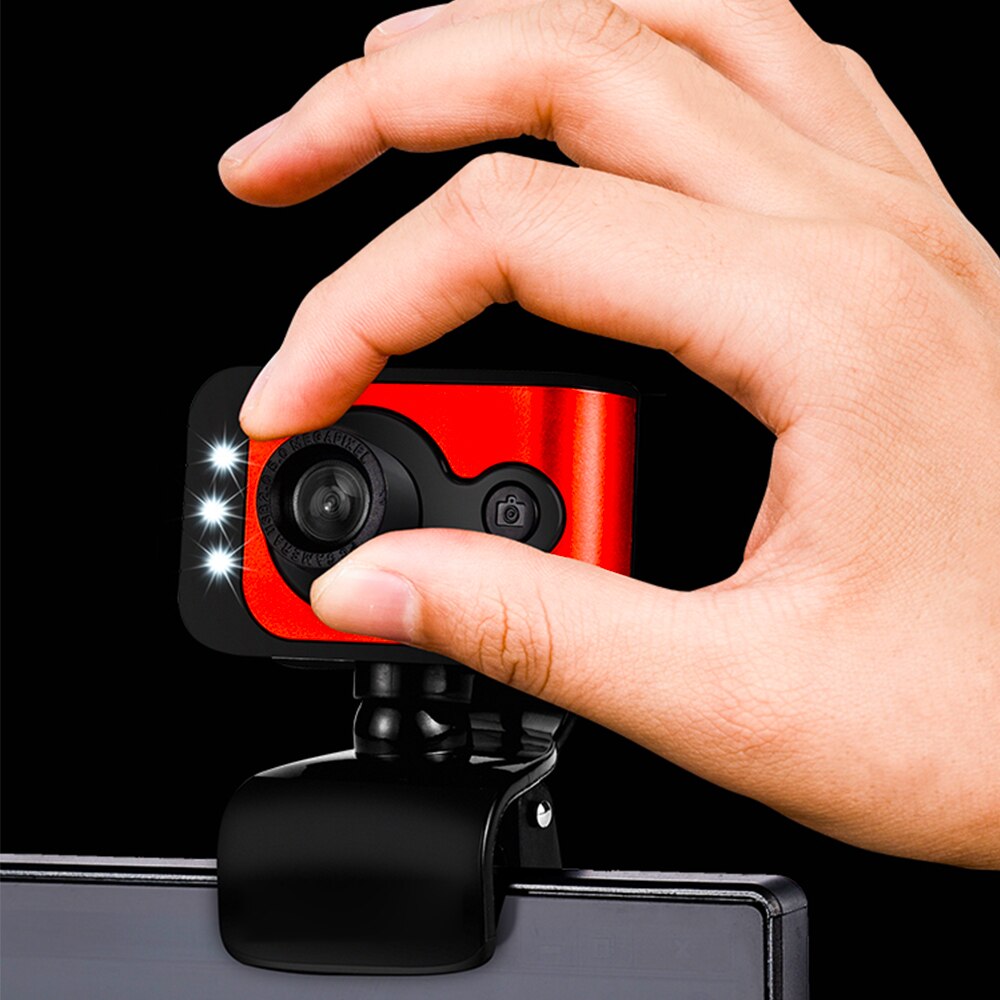 Webcam 12MP HD USB PC Camera Night Vision Function USB 2.0 Built-in Microphone 360 Degree Rotation