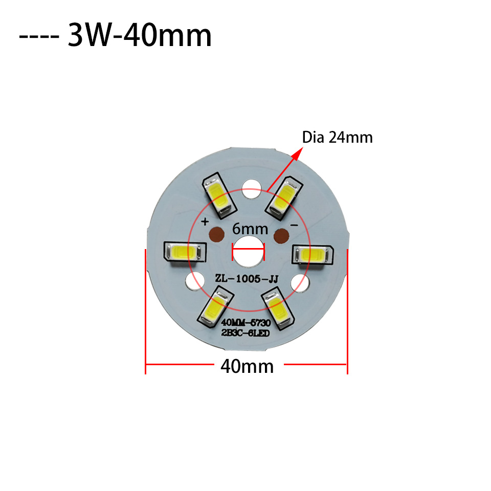3W 5W 7W 9W 12W 15W 18W 21W 30W 36W LED Bulb Lamp SMD5730 Light Board Led Lamp Panel For DIY LED Bulb Ceiling PCB With LED: changeable / 3w