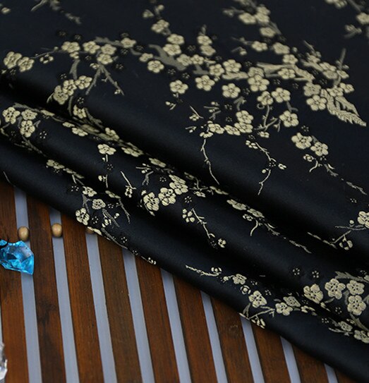 Czerwony kwiat tkanina robić diy naśladować jedwab brokatowy materiał adamaszek żakardowy meble tapicerowane tkanina patchworkowa szycia chusteczek 75*50cm