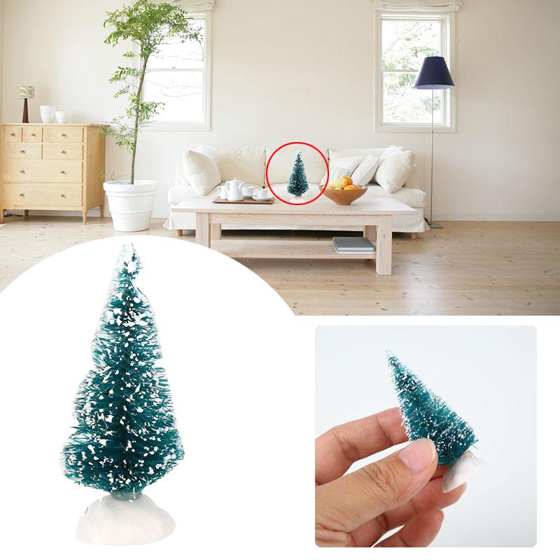Table Christmas Tree Indoor Outdoor Green Xmas Home Decor Ornament 6.5CM