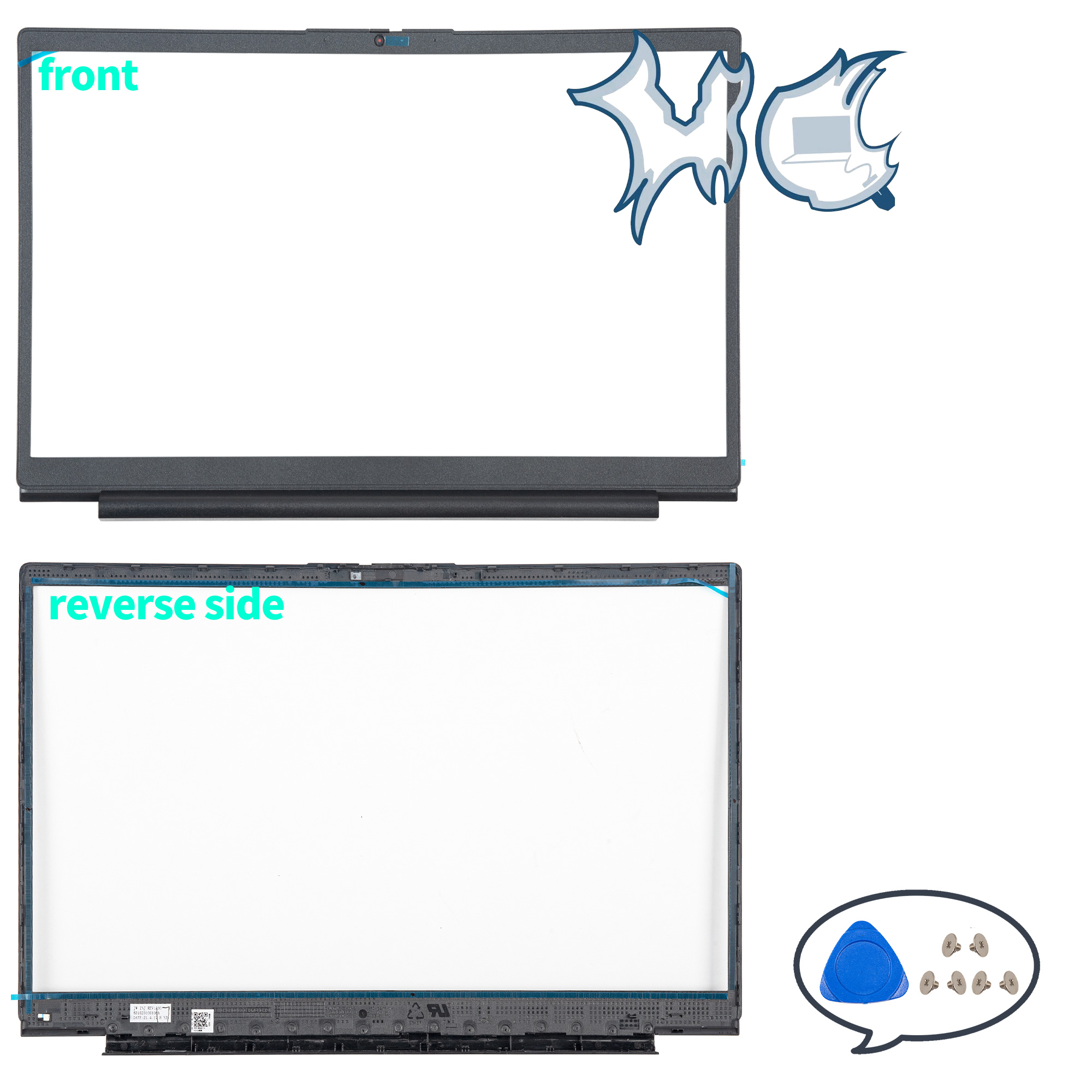 Nowy pokrowiec na laptopa Lenovo V14 G2 ITL V14 G2 ALC IJL LCD Tylna pokrywa Przednia ramka Palmrest Dolna obudowa Zawiasy Górna pokrywa laptopa: Ciemnoniebieski