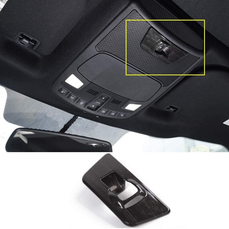 Bil bak litet fönster lyft panel switch knapp täcker trim ram tillbehör för ford  f150 , svart trä ådring