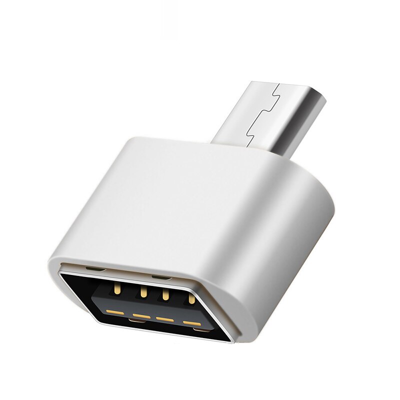 Daten Tragbare OTG Konverter Mikro USB Stecker Auf USB 2,0 Weibliche Adapter für Android Telefon Digital Kameras für PDAs USB Blitz Disk: weiß