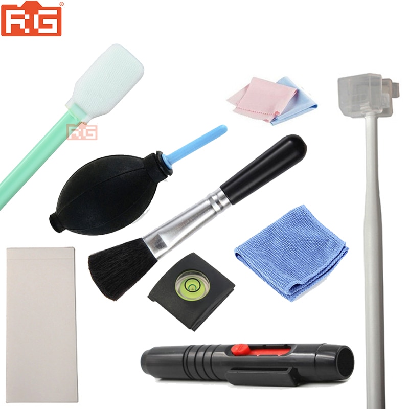 Cleaning Kit Camera Schoonmaak Lens Pen Borstel Doek Flitsschoen Geest Gas blazen Kit Voor Canon Nikon Sony Cleancamera