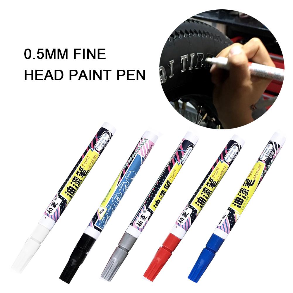 5 Kleuren Auto Verf Pen Hoogglans Pen Autoband Verf Marker Pen Touch Up Pen Graffiti Teken In Pen kantoorbenodigdheden