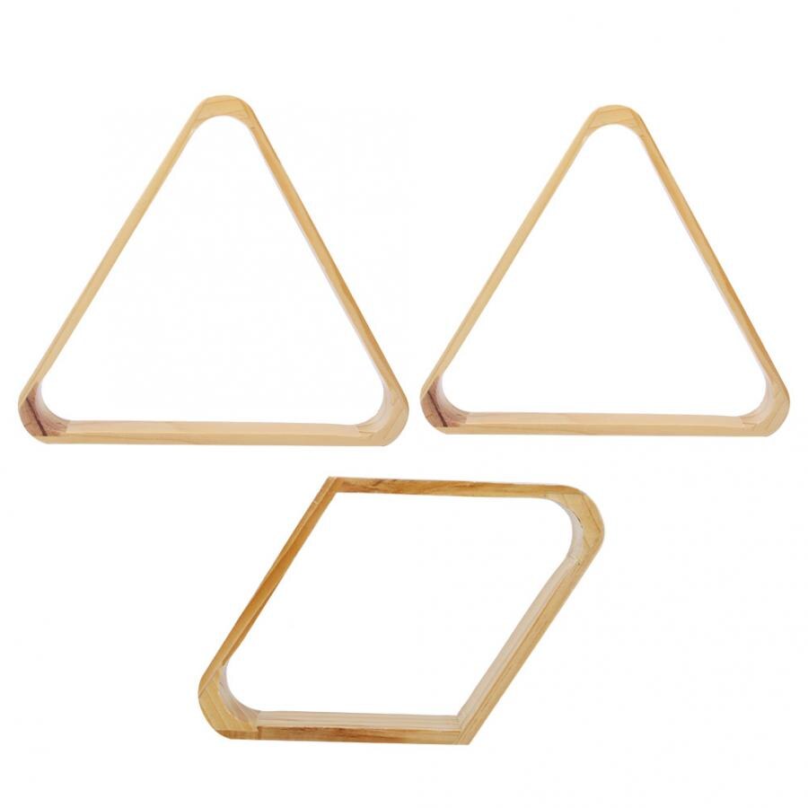 Wooden Triangle Snooker Pool Billiards Tripod Ball Rack Swing Ball Holder Triangle Ball Frame Accessories for Standard Balls