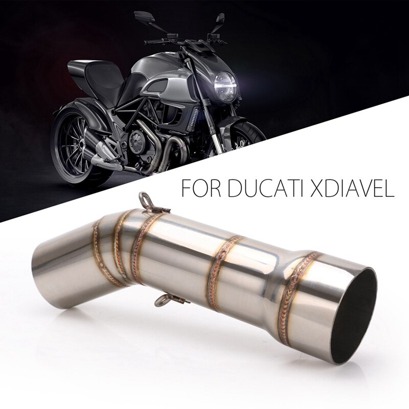 51mm slip-on udstødning til ducati diavel modificeret mellemrørsforbindelsesrør til motorcykeldele