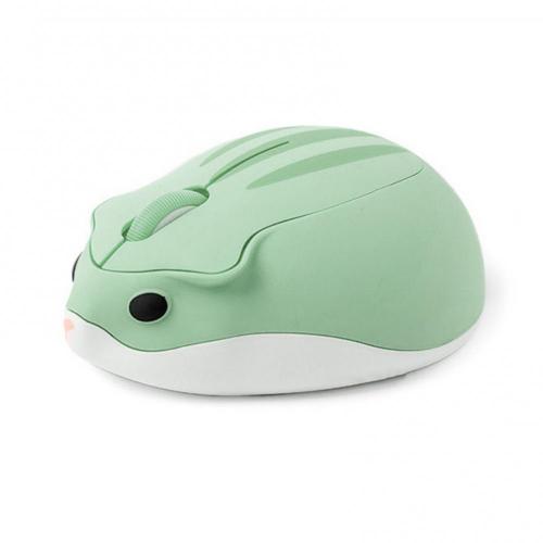 80% Off 2.4GHz Wireless Mouse Cute Hamster Shape 1200DPI Optical Mouse for Computer Laptop mouse wireless Computer Office: Green