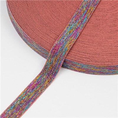 Bandas elásticas con estampado de leopardo 2,5 cm de espesor pantalones de goma suave cordón elástico 25mm para cinta para la cabeza cinturón Ropa Accesorios artesanales: pink color