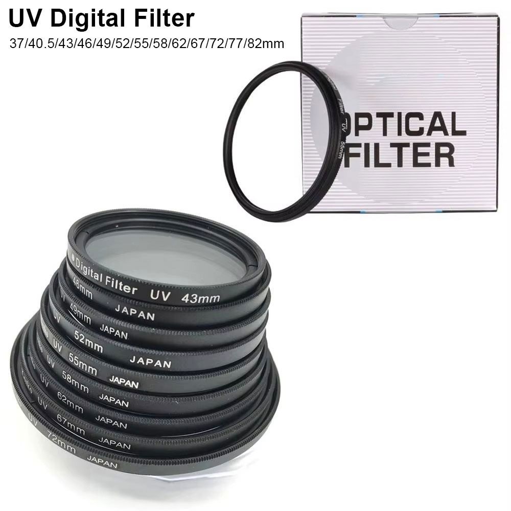 1Pcs 37/40.5/43/46/49/52/55/58/62/67/72/77/82mm Camera Lens Universal UV Digital Filter Glass Lens Protector