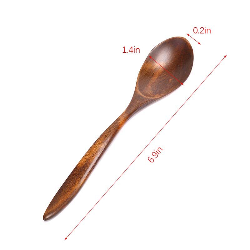 Wooden Spoon Kitchen Cooking Utensil Tool Soup Teaspoon Catering For Kicthen for Eating Mixing Stirring Cooking