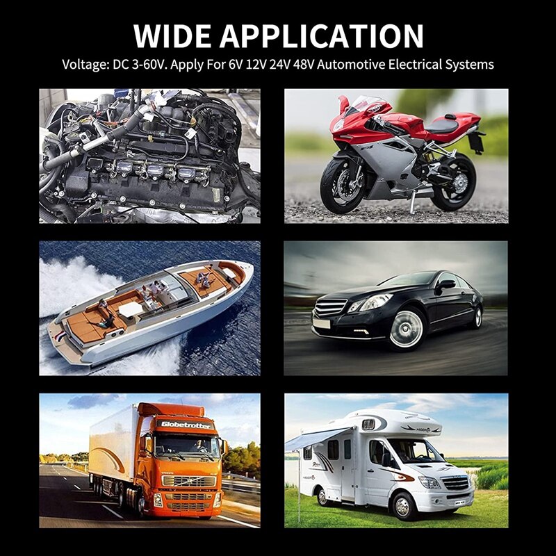 3-60V Automotive Ciruit Tester, digitale Licht Tester Met Voltmeter Zware Auto Test Licht Met Lcd Backlight Display