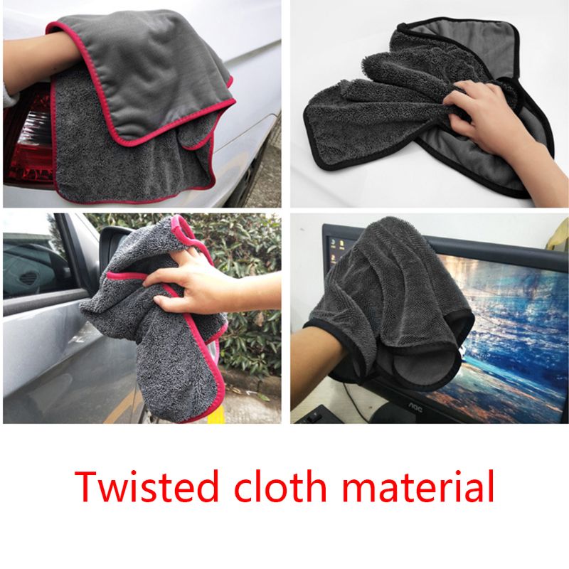 Microfiber Handdoeken Voor Auto 'S, Auto Drogen Wassen Detaillering Buffing Polijsten Handdoek Microfiber Doek Gevlochten Doek