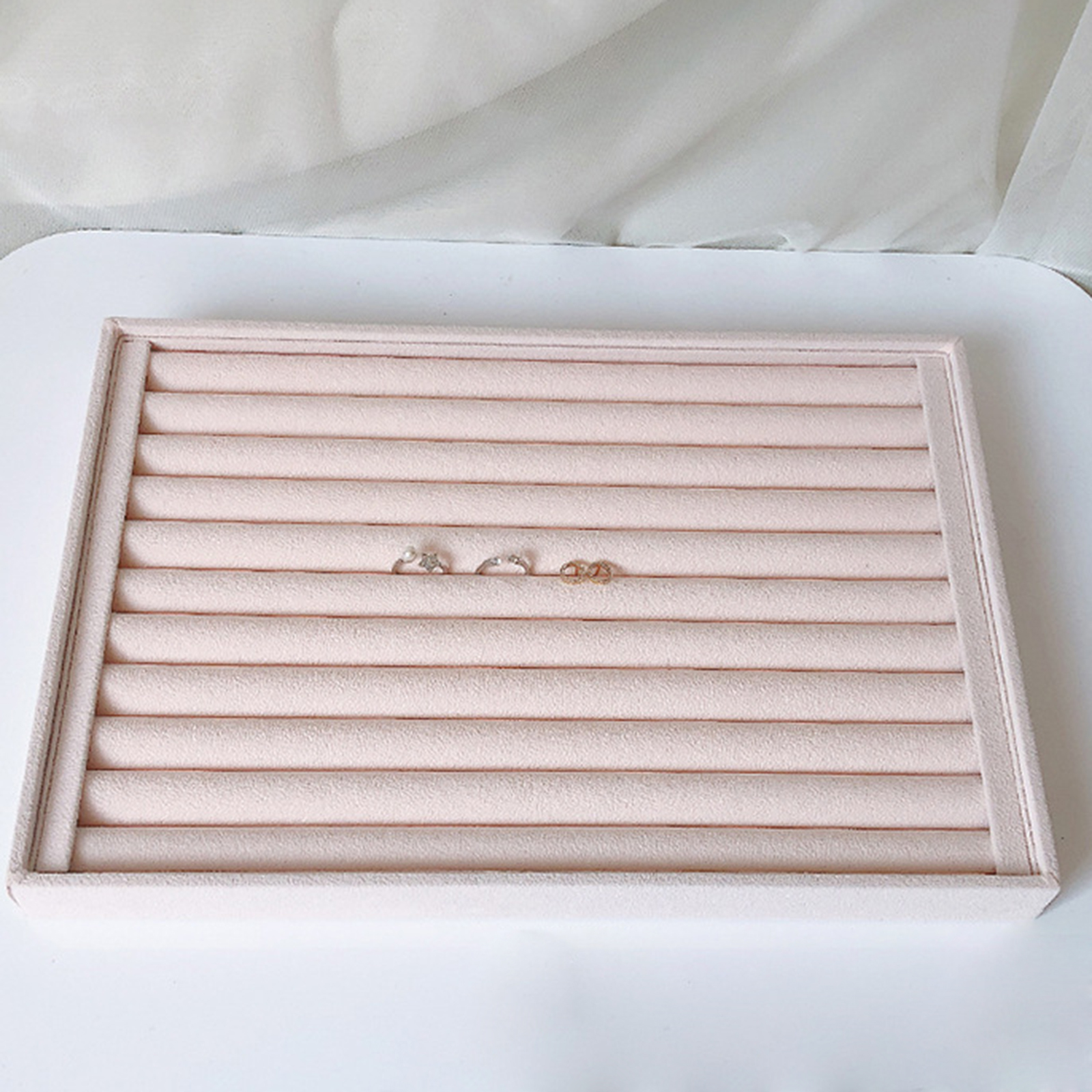 Stackable Jewelry Organizer Velvet Jewelry Display... – Vicedeal