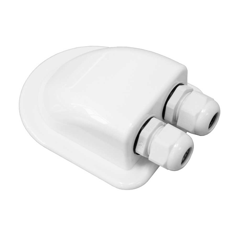 Super Light Waterproof IP67 Solar Cable Entry Plate Double Hole Gland UV Resistant for Outdoor Caravan RV Motorhome Boat