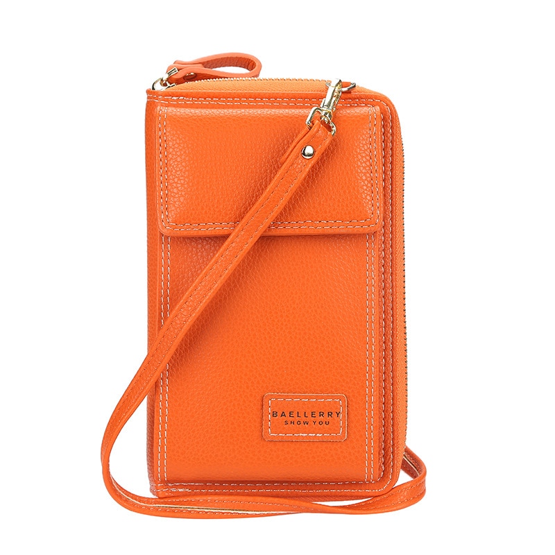 Kvinder messenger tasker mini kvindelig taske stil telefonlomme kvinder tasker små tasker til pige: Orange