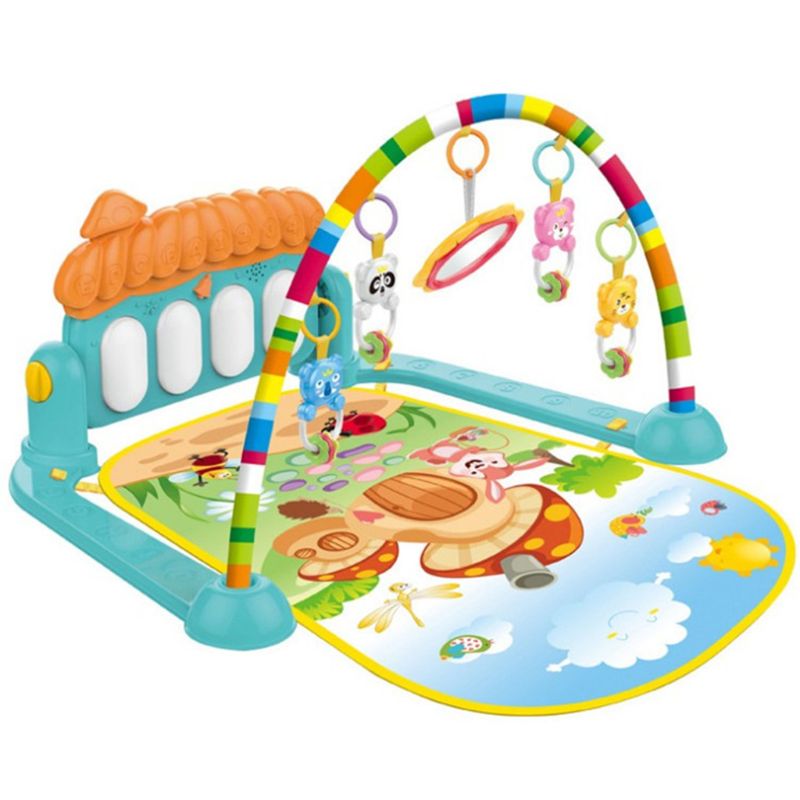 Baby Speelkleed Kids Educatieve Puzzel Tapijt Met Piano Toetsenbord & Leuke Animal Baby Gym Kruipen Activiteit Mat