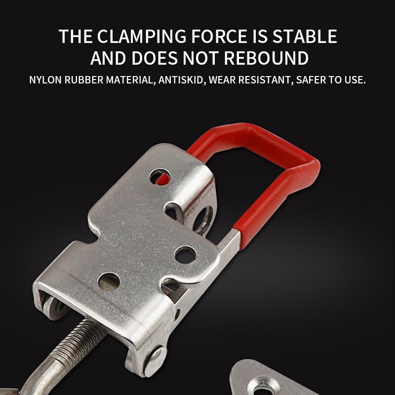 2pcs Toggle Toggle Clamp Adjustable Cabinet Boxes Lever Handle Lock Hasp For Sliding Door Furniture Hardware