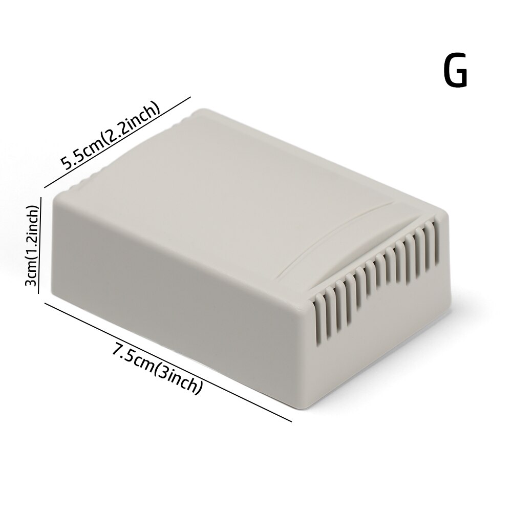 Plastic Electronic Project Box Waterproof White Housing Instrument Case Enclosure Boxes Electrical Home Handmade Tools Supplies
