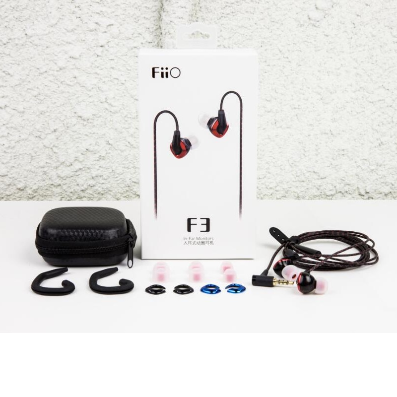 FIIO F3 Dynamische HIFI In-Ear Monitors Oortelefoon met Microfoon voor XIAOMI HUAWEI mobiele telefoon