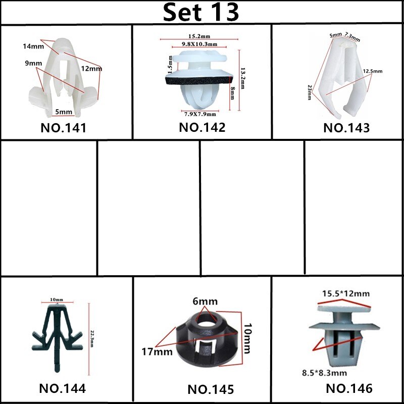 For Toyota Tundra Solara Scion Car Bumper Fender Wheel Arch Door Panel Trim Roof Cover Trunk Strip Snap Rivet Fastener Clips Kit