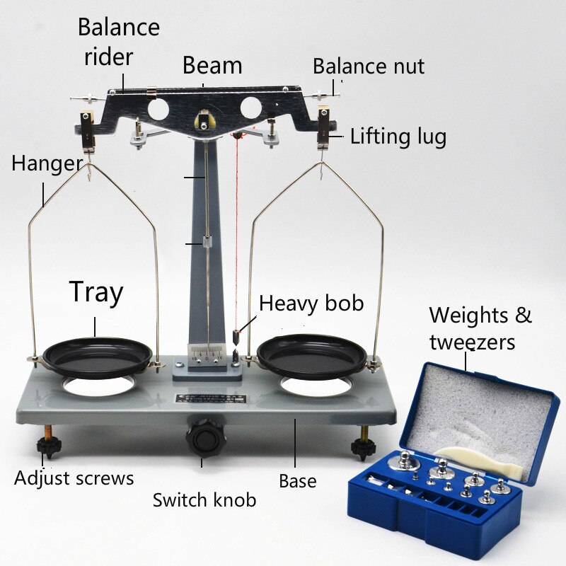 Balance à Double plateau de physique 200G 0.02G, Instrument d'enseignement de physique à l'école, appareil expérimental mécanique