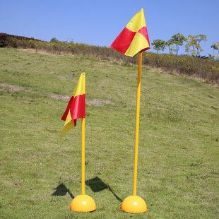 2 Pcs Voetbal Hoek Vlag Voetbal Trainingsapparatuur Alleen Banner