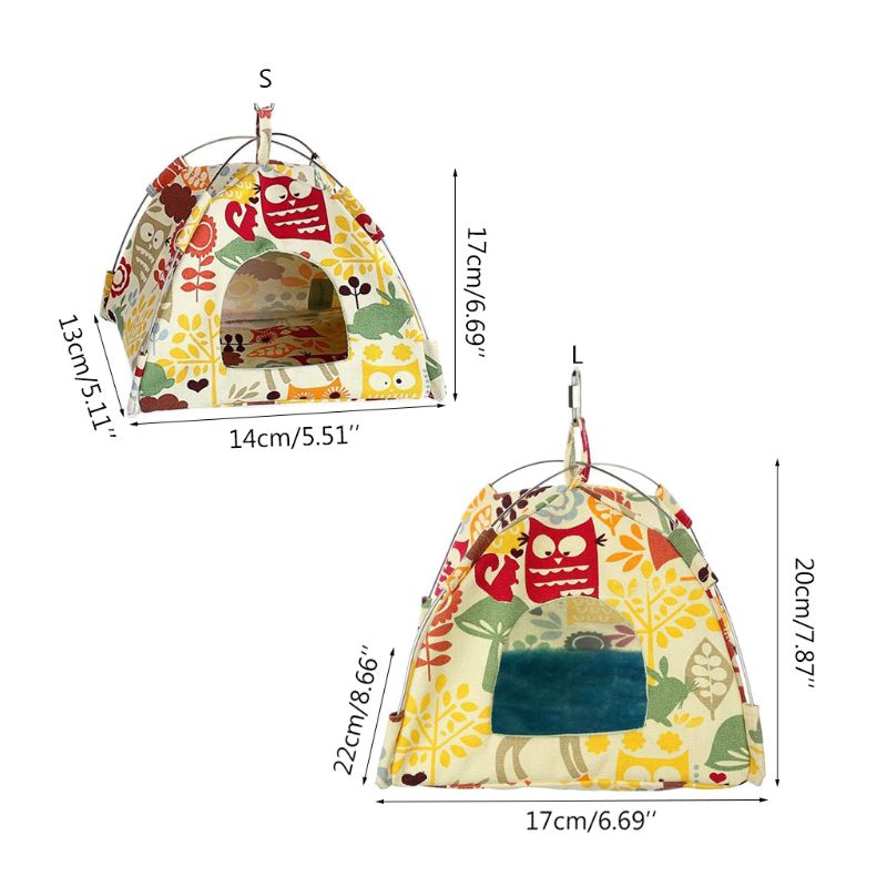 Casa Nido de Pájaro, cama, cueva de Habitat para loros, carpa colgante para periquito, cabaña para dormir, hamaca,