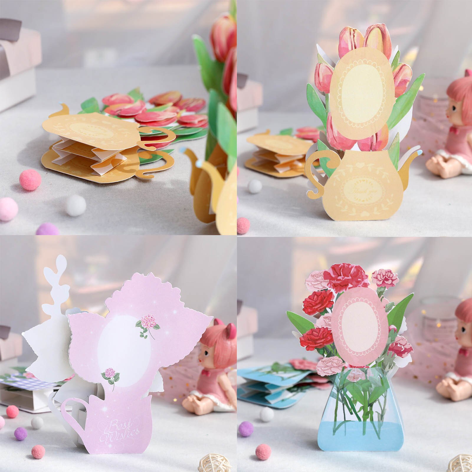 2021top 3D Father's Day Card Handmade Paper Greeting Card Blessing Card